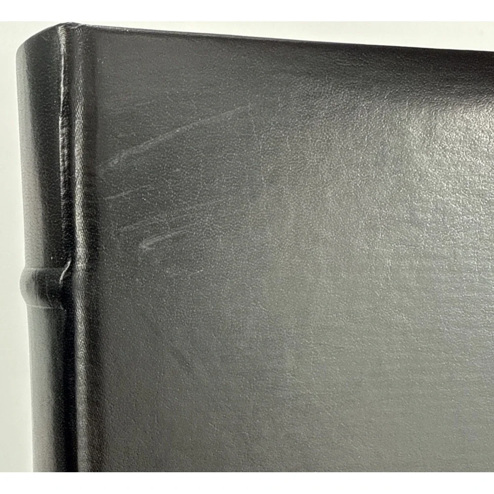 Restoration Hardware Family History Photo Album Black Leather 300‎ Slots